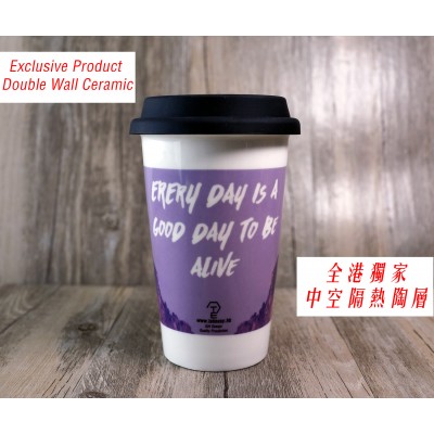 Double Wall Ceramic Cup / 雙層陶瓷咖啡杯 TE1422 Double Wall Ceramic Cup / 雙層陶瓷咖啡杯 TE1422